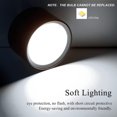 thumbnail image 5 of Foco de techo LED Negro Blanco Frío 6000K 12W Spot Light Lámpara de techo salón comedor cocina pasillo dormitorio ?120MM, 5 of 5