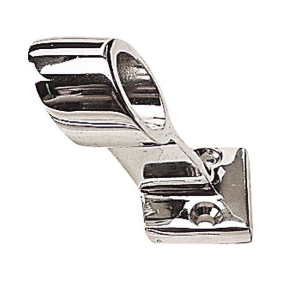 Sea Dog Hand Rail Fitting 60-Degree Center Tube, O.D. 7/8", #10 FH Fasteners, Zinc Chome-Plated