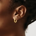 thumbnail image 3 of Primal Gold 14 Karat Yellow Gold Lightweight Hoop Earrings, 3 of 4