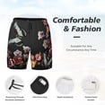 thumbnail image 6 of Picia Butterfly with Fowers pattern Mens Swim Trunks with Compression Liner Stretch Beach Shorts Quick Dry with Zipper Pockets No-Chafing Board Shorts-Medium, 6 of 9