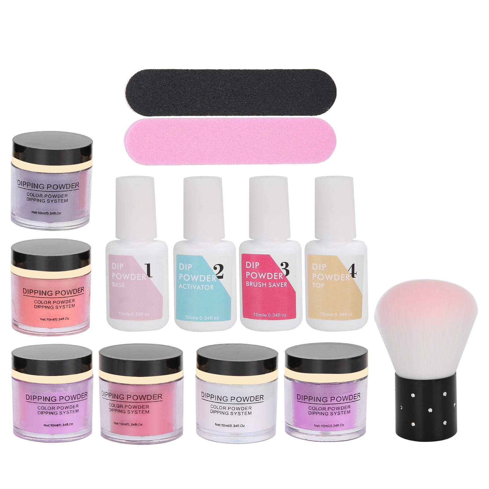 Nail Dipping Powder Set, Dip Powder Nail Starter Kit Dipping Powder Set Gel Liquid Essential Tools Set