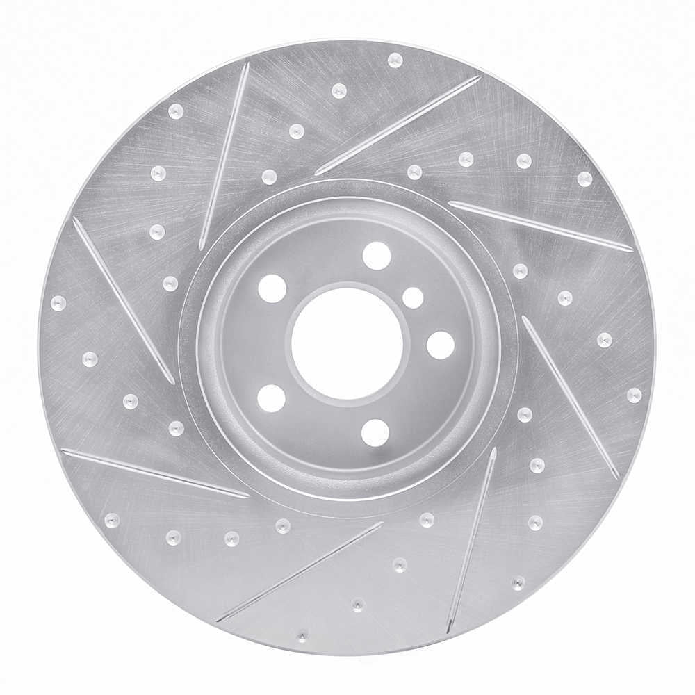 Dynamic Friction Company 631-31133D DFC Brake Rotor - Drilled And Slotted - Silver