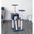 thumbnail image 1 of Go Pet Club F722 44 in. Kitten Cat Tree House with Scratching Board, Gray, 1 of 1
