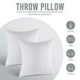 thumbnail image 6 of 16x16 Pillow Inserts 2 Pack - White Throw Pillow Inserts for Bed & Couch - Decorative Pillow Forms 16x16 Inch, 6 of 7