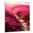 thumbnail image 2 of Designart "Magenta Floral Essence V" Floral Metal Wall Decor, 2 of 5