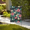 thumbnail image 4 of Wukai Green Tropical Leaves Garden Flags Double Sided Welcome Garden Yard House Flags Outside Outdoor House (Only Flag), 4 of 8