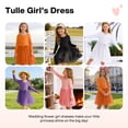 thumbnail image 5 of Actgleam Girls Tutu Dress long Sleeves Tulle for Girl Dresses,White,7-8Years, 5 of 11