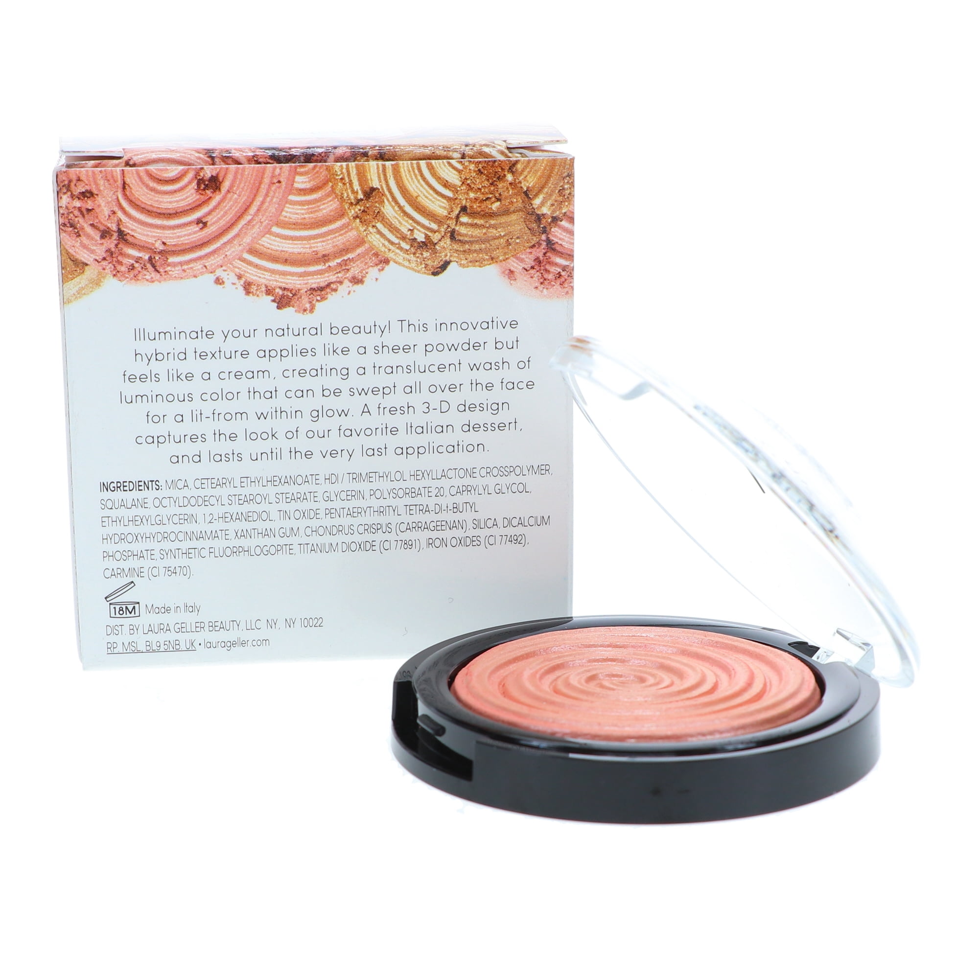 Laura Geller Bake Gelato Swirl Illuminator, Peach Glow, 0.16 Oz