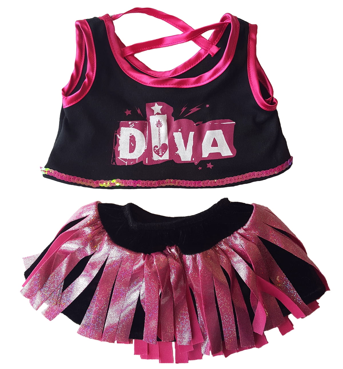 18" Build-a-bear and Make Your Own Stuffed An Details about   Pink Cheer Warm Up Fits Most 14" 
