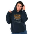 thumbnail image 3 of Indiana Raceway Midwest Car Race Unisex Plus Fleece Graphic Hoodie Brisco Brands 2X, 3 of 4