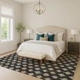 thumbnail image 6 of Addison Rugs Chantille Indoor/Outdoor Transitional Floral Black Machine Washable Rectangle Rug, 10' x 14', 6 of 8