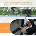 thumbnail image 3 of Demifill Bike Cargo Trailer - Black, Removable Storage Box & Galvanized Bottom, 3 of 7