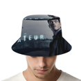 thumbnail image 4 of el aficionado Sombrero bucket para adultos, gorra de protección solar, sombrero de pescador plegable para viajes al aire libre, pesca y actividades de verano, 4 of 6