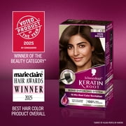 Schwarzkopf Keratin Color Root Permanent Hair Color Kit, Dark Brown, 1 Use