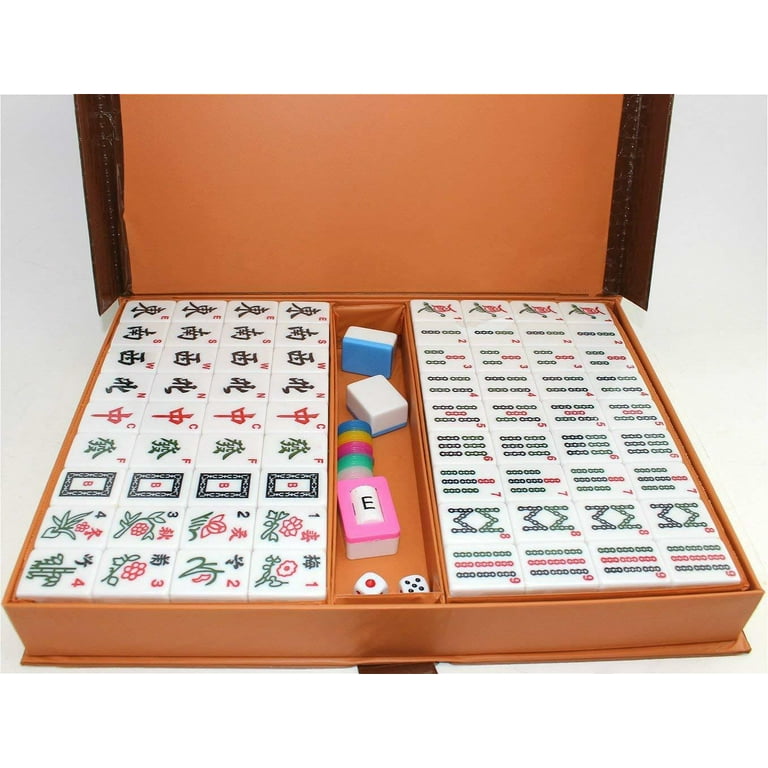 XXXXX Chinese Numbered X-Large Blue Tiles Mahjong set / Board Game