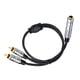 thumbnail image 1 of Altavoz de audio y adaptador de adaptador altavoz negro altavoz y adaptador conector extensión de cable de audio compacto de audio a rca divisor Mujer a hombre, 1 of 10