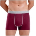 thumbnail image 2 of SDNall Boxers for Men Solid Briefs Comfortable Cotton Middle Waist Men'S Underwear, 2 of 9