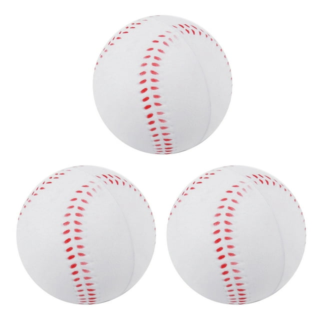 3X Sport Baseball Impact Réduit Baseball 10 Pouces Balle Douce Adulte Jeunesse pour Compétition Jeu Lancer Attraper Entraînement