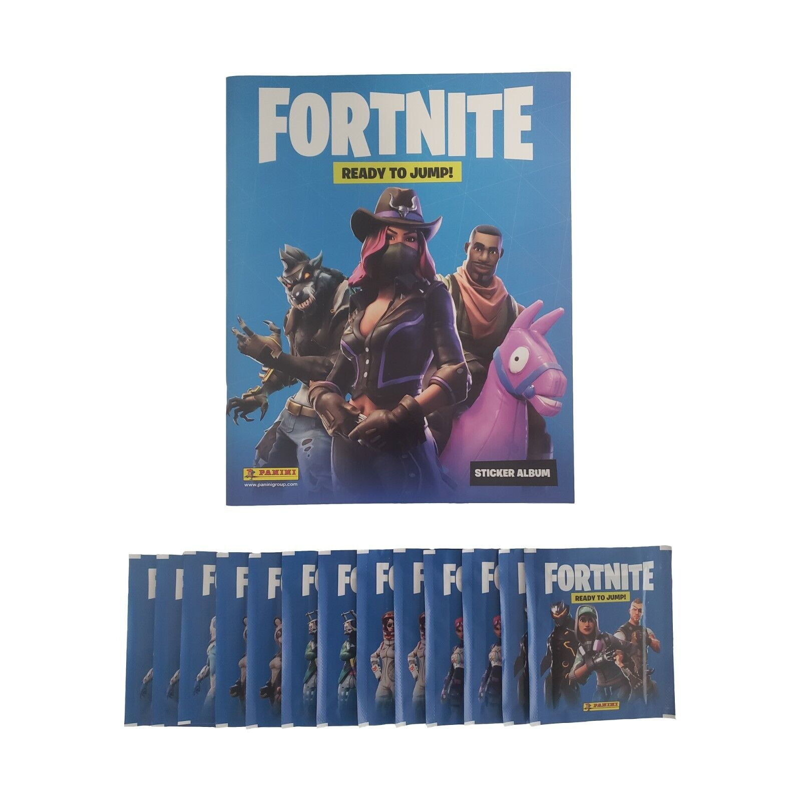 Fortnite Ready to Jump Sticker Album with 13 Sticker Packs 65 Stickers