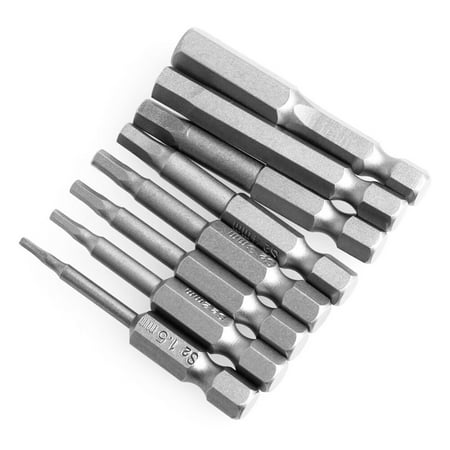 

Lomubue 8Pcs Hexhead Allen Bit Set Quick Change Connect Driver Power Drill Metric Tool