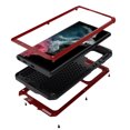 thumbnail image 6 of Dteck for Samsung S23 Ultra Metal Case, Aluminum Case Kickstand Military Sturdy Heavy Duty Shockproof Cover Rugged Case for Galaxy S23 Ultra, Red, 6 of 10
