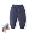 thumbnail image 3 of GYRATEDREAM Kids Down Pants Baby Boys Girls Windproof Warm Snow Pants Winter Thicker Elastic Waist Trousers 2-7T, 3 of 3
