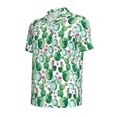 thumbnail image 2 of Rocae Cactus Plants for Men's Short Sleeve Polo Shirt, Quick Drying Performance Moisture Wicking Sports Men's Golf Shirt X-Large, 2 of 9