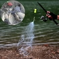 thumbnail image 2 of 11 Size Fishing Net Trap Mesh Luminous Bead Netting Sea Fish Net Tackle Design Copper Shoal Cast Gill Feeder Fishing Trap, 2 of 10