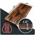 thumbnail image 6 of HEIRLOUM Reclaimed Wood Table Top - Rustic Recycled Solid Wood Perfect for Kitchens, Dining and Coffee Table Top (1pc 24" x 42", IMSP2442), 6 of 7