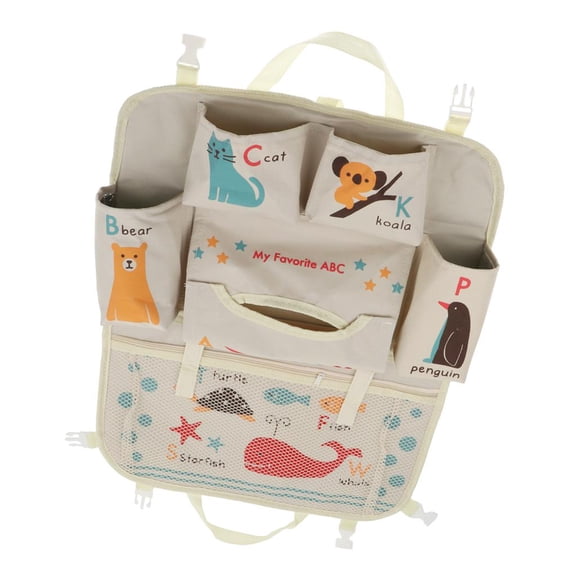 LeeQinersw Car Storage Bag Back Seat Organizer Box Cover Backseat Holder Container ABC ABC Animals