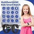 thumbnail image 3 of Reloj inteligente para niños 26 juegos: cámara HD y reproductor de vídeo, música MP3, control parental, 13 despertador, podómetro, relojes inteligentes impermeables IP68 para niños de 4 a 10 años, 3 of 5
