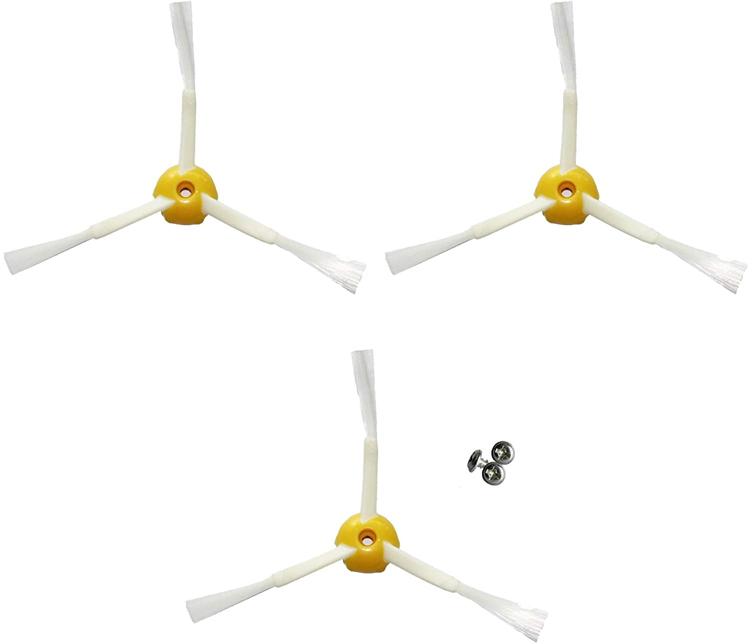 Kit Pack De 3 Brosses Latérales Pour Irobot Roomba - Séries 500/600/700