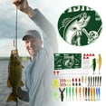 thumbnail image 1 of TIELUTT Fishing Kit Includes: for Saltwater Freshwater Trout Fishing Fishing Set D Ring Ice Line Alarm Ice Ice Saw Saltwater Hooks Assortment Bottom Rigs Saltwater, 1 of 4
