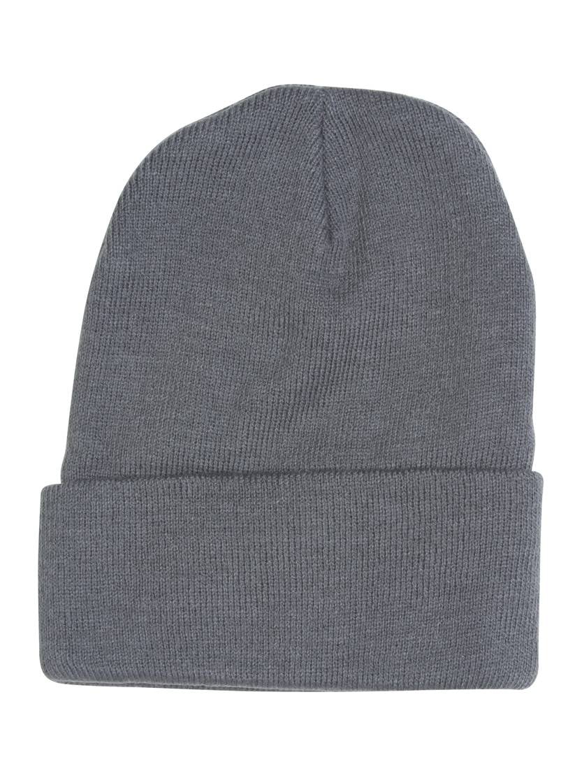 12 pc Charcoal Knit Winter Hat Ski Cap Wholesale Bulk Lot USA Made 