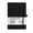 Black, variant on Hardcover Lined Notebook with Inner Pockets, 200 Sheets Thick Papers, for Office & Campus, 8.46 × 5.7 × 0.39 in
