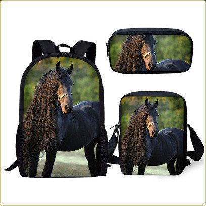 Mochila Con Estuche Para Lápices Y Bolso De Hombro Para Estudiantes De La Escuela Primaria Back To School, Juego De Tres Piezas Para Redacción Publicitaria Impresa
