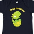 thumbnail image 4 of Inktastic Little Brother Dinosaur Boys Baby Bodysuit, 4 of 5