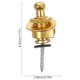 thumbnail image 2 of unbranded 2Ud Botones De Correa Para Guitarra Acústica Con Cierre Antideslizante Dorado, 2 of 8