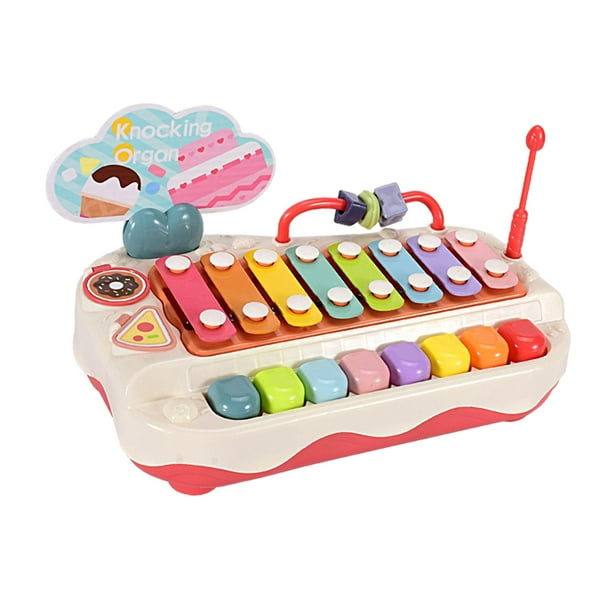 Juguete Musical para bebe instrumento de percusion de Piano para golpear a mano juguetes para golpear para ninos y ninas de 1 2 y 3 anos regalos Rojo Baoblaze Instrumentos musicales