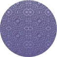 thumbnail image 1 of Ahgly Company Machine Washable Indoor Round Transitional Purple Mimosa Purple Area Rugs, 7' Round, 1 of 7