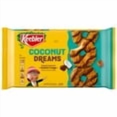Keebler Coconut Dreams, Coconut and Caramel Cookies Coated in Keebler Fudge, 8.5 oz (Pack of 4)