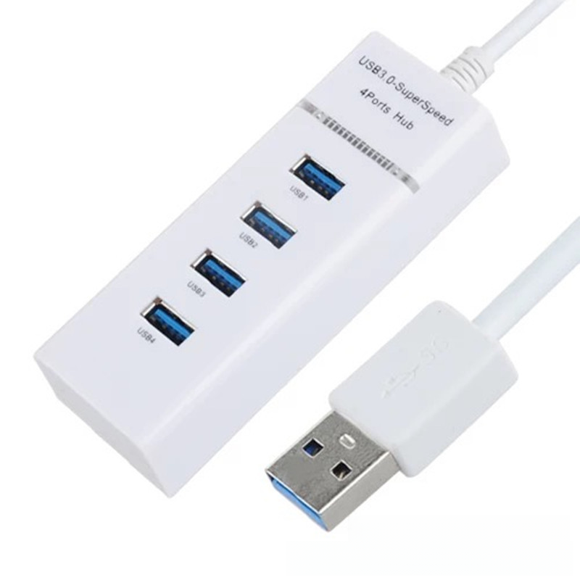 Divisor USB 3.0HUB de 4 puertos 3.0, extensor de concentrador 3.0, divisor de computadora USB de velocidad