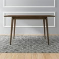 thumbnail image 2 of Imani Mid Century Modern Style Solid Wood Walnut 47" Rectangular Dining Table, 2 of 7