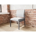 thumbnail image 5 of Pemberly Row Waiting Reception Armless Guest Chair Wood Frame in Gray, 5 of 5