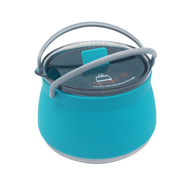 Sywqhk Hervidor plegable de silicona, tetera portátil, Mini olla de agua hirviendo (azul) Sywqhk Alta Calidad