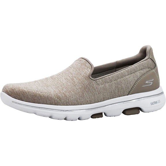 Skechers Sneakers for Women Go Walk 5 Honor Slip-On Shoes with Ultra Go Cushioning and Comfort Pillars