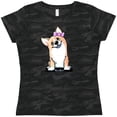 thumbnail image 3 of Inktastic Corgi Puppy Girl Women's T-Shirt, 3 of 5