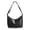 Black, variant on PU Leather Hobo Bag for Women Everyday Tote Shoulder Bag Trendy Slouchy Crossbody Handbag Purse - Black