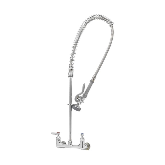 T&S Brass Two Handle Wall Mount Bar Faucet