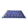 thumbnail image 2 of Ahgly Company Machine Washable Indoor Rectangle Animal Blue Traditional Area Rugs, 7' x 10', 2 of 4